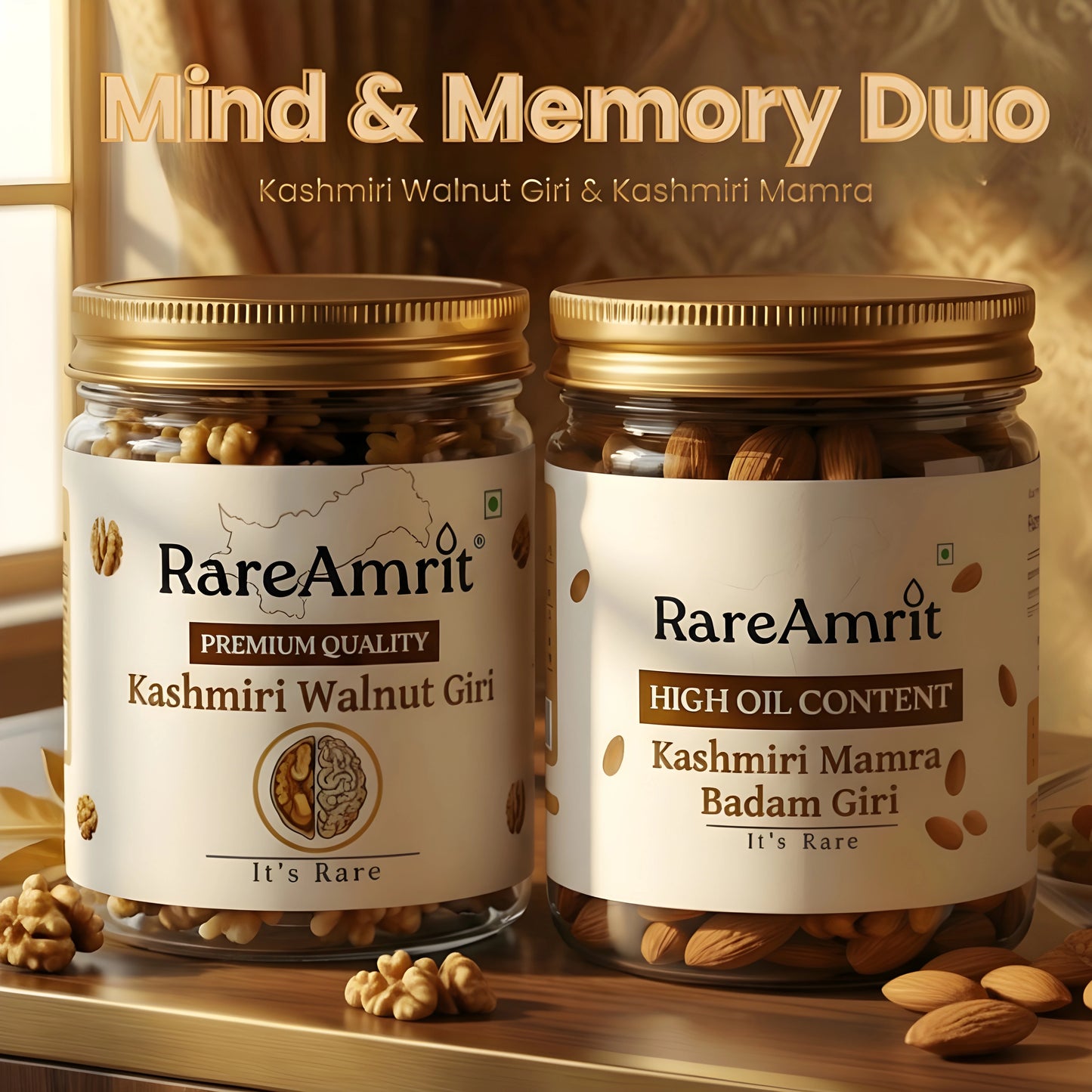 Rare Amrit Mind & Memory Duo - Walnu250g + Mamra 250g