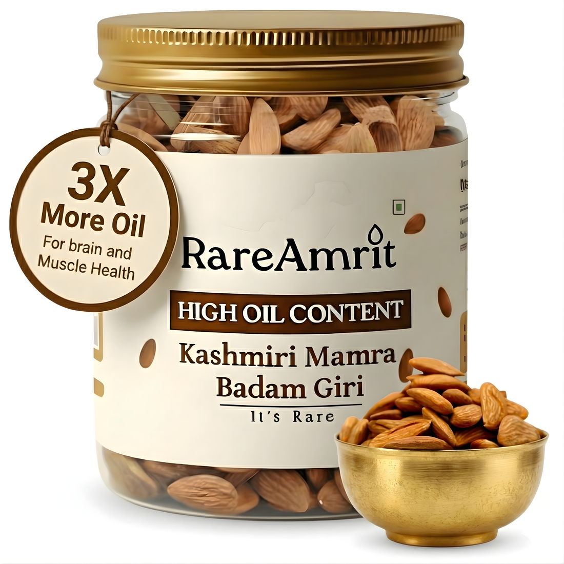 Kashmiri Mamra vs California almond