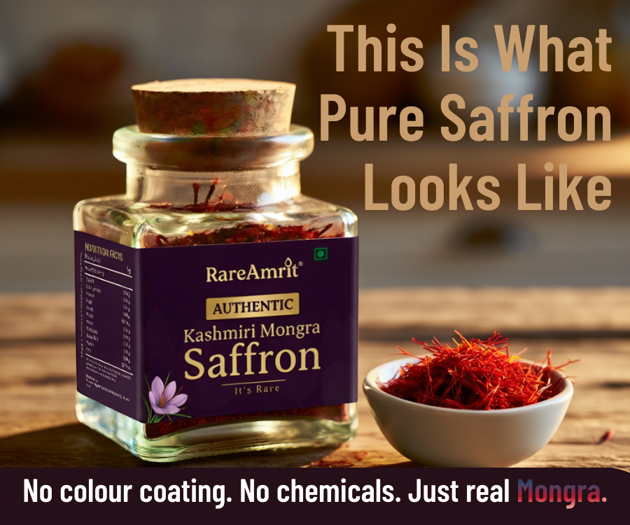  real vs fake saffron comparison strands