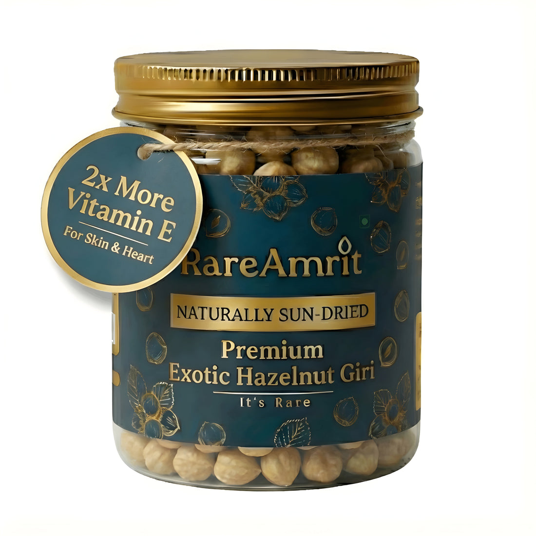 Hazelnuts rich in Vitamin E for skin health and immunity