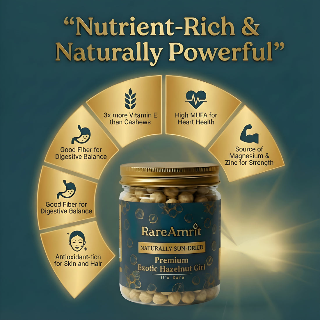 Hazelnuts for collagen support and anti-aging skin benefits