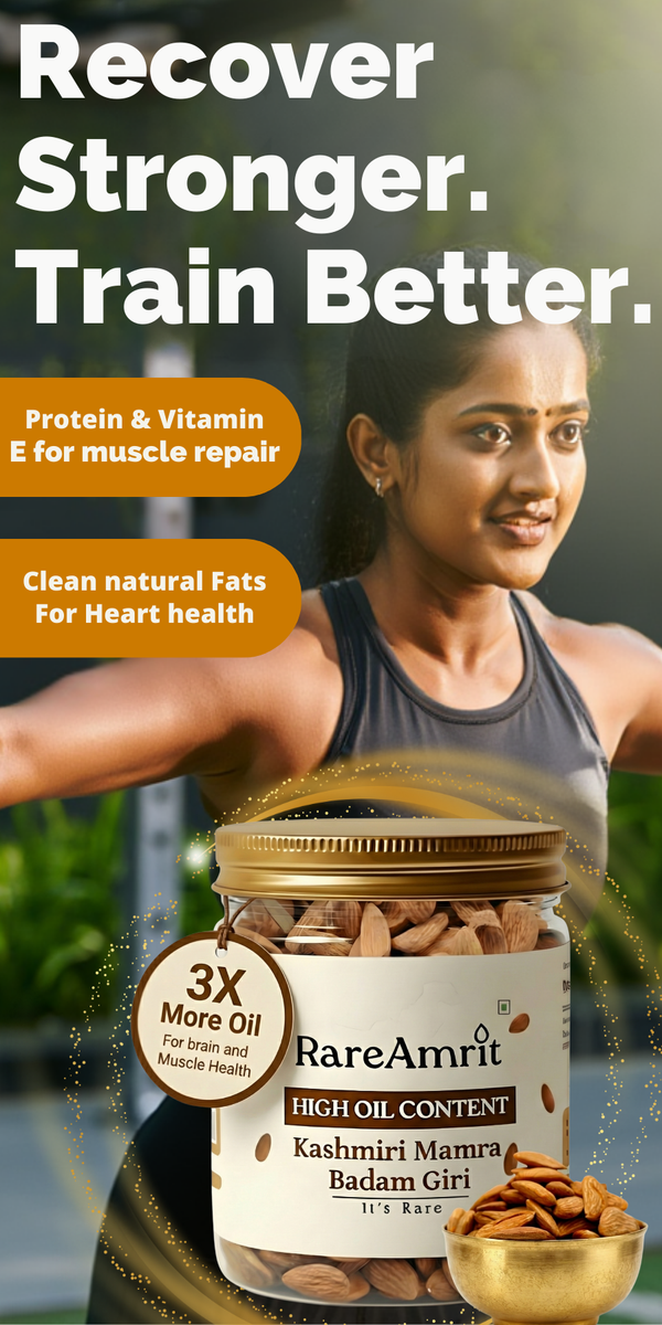 Soaked Mamra almonds vs raw almonds comparison for health benefits